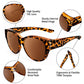 🎉LIMITED SALE：BUY 1 GET 1 FREE🎁ONLY ￡9.99!!😎UV400 Protection Fit Over Glasses Sunglasses