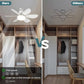 🌬️Surprise Price: Only £15.98!!🔥SmartBreez™ 40W LED Ceiling Fan Light – 20.5” Ultra-Quiet with Remote 🎯 | E27 + FREE B22 Adapter 🔌 | For Bedroom 😴, Kitchen 👩‍🍳 & Garage 🛠️ – UK Ready! 🇬🇧