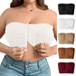 🎁Last Day-BUY 1 GET 1 FREE💃Plus Size Strapless Front Buckle Breathable Bra