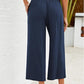 👖⏰Last Day Sale 50% OFF💫Women's High Waisted Wide Leg Linen Elastic Smock Waist Capri Pants – Flattering Fit, Breathable Fabric & Effortless Style 🌸