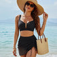 👙Last Day Sale 50% OFF💃Women's High Waisted Bikini Sets U-Wire Tummy Control Swimsuit