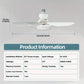🌬️Surprise Price: Only £15.98!!🔥SmartBreez™ 40W LED Ceiling Fan Light – 20.5” Ultra-Quiet with Remote 🎯 | E27 + FREE B22 Adapter 🔌 | For Bedroom 😴, Kitchen 👩‍🍳 & Garage 🛠️ – UK Ready! 🇬🇧