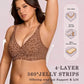 🏆LAST DAY SALE 60% OFF 🔥Super Firming Leopard Print Jelly  Bra | Women Wirefree Bras 👍No More Sagging Breasts