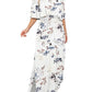 ⏰Last Day Sale 50% OFF💃Women's Off-Shoulder Ruffled Side-Slit Maxi Dress with Pockets ✨