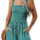 ⏰Hot Sale - 50% Off💃 Floral Print Sleeveless Shorts Jumpsuit with Pockets