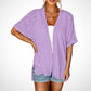 🏖️New arrival 40% OFF!🌊2026 Stylish Flowy Short Sleeve Cardigan – Lightweight, Breezy, Versatile Layering Piece 🌸
