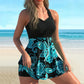 🔥LAST DAY SALE⚡50K+ SOLD!👙Strap Top & Fitted Swim Shorts Separable Swimsuit 🏖️
