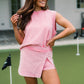 💜 LAST DAY PROMOTION - 50%OFF 💜 Women’s Tank Top & Slit Skort Set