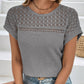 🏖️Summer Cool Deal: Only ￡13.99!💃🧶Knitted Mesh Short Sleeve Top – Breathable, Light & Perfect for a Casual Summer Look ☀️