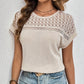 🏖️Summer Cool Deal: Only ￡13.99!💃🧶Knitted Mesh Short Sleeve Top – Breathable, Light & Perfect for a Casual Summer Look ☀️