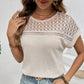 🏖️Summer Cool Deal: Only ￡13.99!💃🧶Knitted Mesh Short Sleeve Top – Breathable, Light & Perfect for a Casual Summer Look ☀️