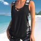 ⏰LAST DAY 60% OFF - Women's Tummy Control Tankini Set with Built-In Bra – Flattering Boho Swimwear with Shorts🔥