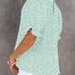 ⏰💥Last Day Special Sale 49% OFF👚Women's Crewneck Smocked Puff Sleeve Floral Print Blouse