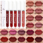 ⏳Time-Limited Special⏰💝10Pcs Matte Waterproof  Long Lasting Lip Gloss