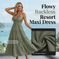 🔥LAST DAY SALE - 49% OFF🎁  Women's Halter Neck Backless Maxi Dress