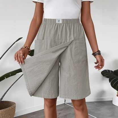 ✨Last Day Special Price £12.99!!💥Women's Casual Elastic Waist Wrap Skort