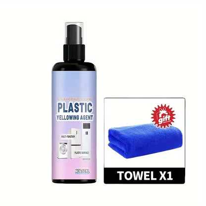 🏖️Summer Cool Deal: ONLY ￡7.99!💃🧴 Multi‑Purpose Plastic Yellowing Remover Spray – From Yellowed to Bright White in Seconds! ✨💪 No scrubbing, no replacing – just spray, wait, and restore. 🛠️🟡