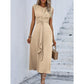 ⏳Time-Limited Special 60%Off⏰Women's Elegant Solid Color Crew Neck Dress