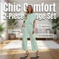 🏖️New Arrival 70% OFF🎀Striped Loungewear 2-Piece✨Women's Relaxed Lounge Set