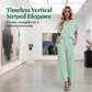🏖️New Arrival 70% OFF🎀Striped Loungewear 2-Piece✨Women's Relaxed Lounge Set