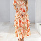 ⏳Time-Limited Special 60%Off⏰💃Women's Floral Square Neck Puff Short Sleeve Smocked Tiered Dress