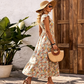 📢📢Time-Limited Special 50% OFF !! ⏰Women's Floral V-Neck Smocked Waist Dress