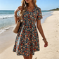 🎁2026 New Arrivals 50% OFF💥Women's Summer Floral V-Neck Short Sleeve Dress