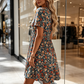 🎁2026 New Arrivals 50% OFF💥Women's Summer Floral V-Neck Short Sleeve Dress