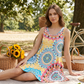 🌸Summer Hot Sale 65% Off✨Casual Sleeveless A-Line Printed Summer Dress
