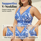 👙Last Day Promotion 65% Off🌴Plus Size Halter Bikini Set with Swim Skirt