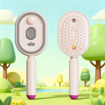 🥳2026 HOT SALE🥳💞50K+ SOLD!💆‍♀️🔘50% OFF! Electric Hairbrush with Spray & Massage – Gentle detangling, nourishing mist. Soft bristles, one‑key clean. ✨🪮